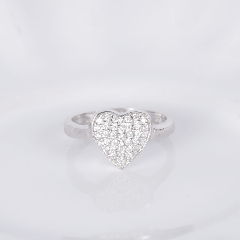 Sparkling Heart Ring - Image 2