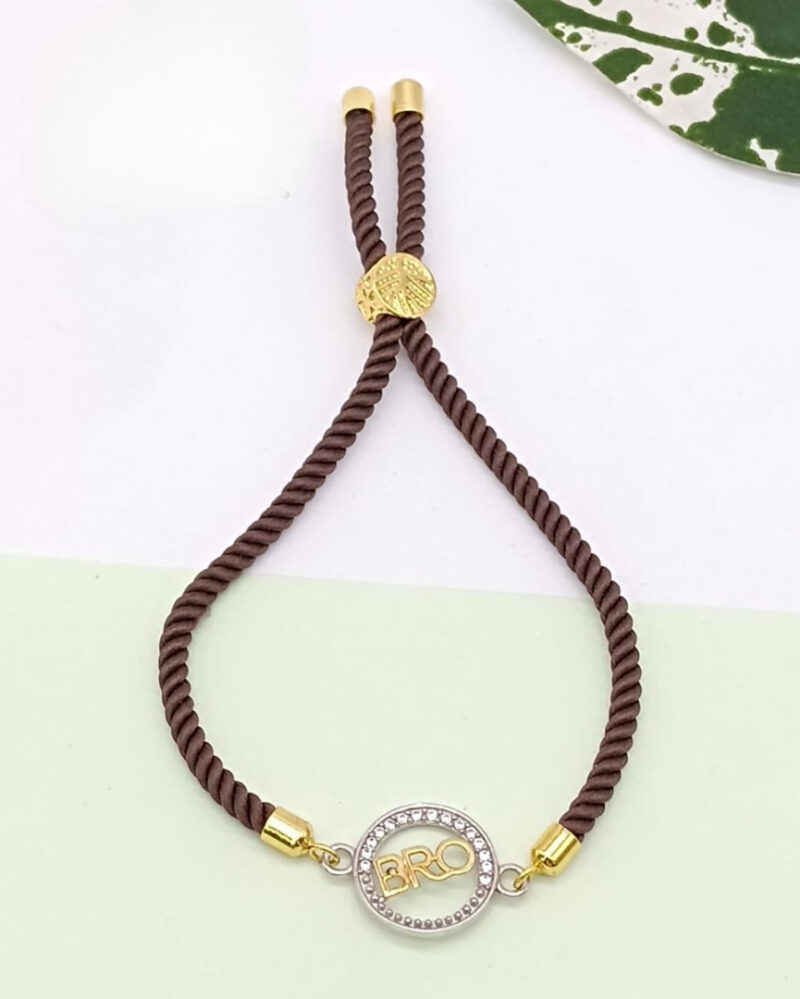 Circular Silver Bro Rakhi