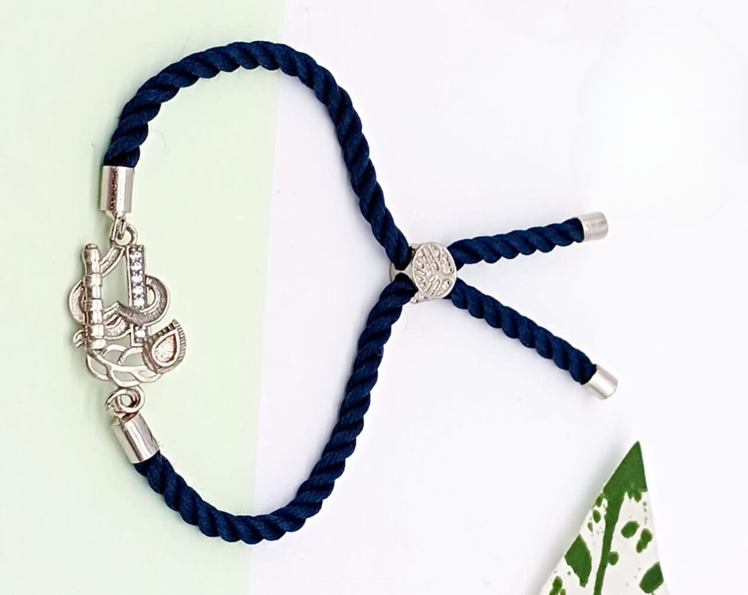 Divine Om Silver Rakhi