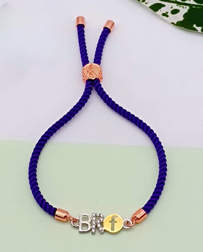 Bhai Design Silver Rakhi