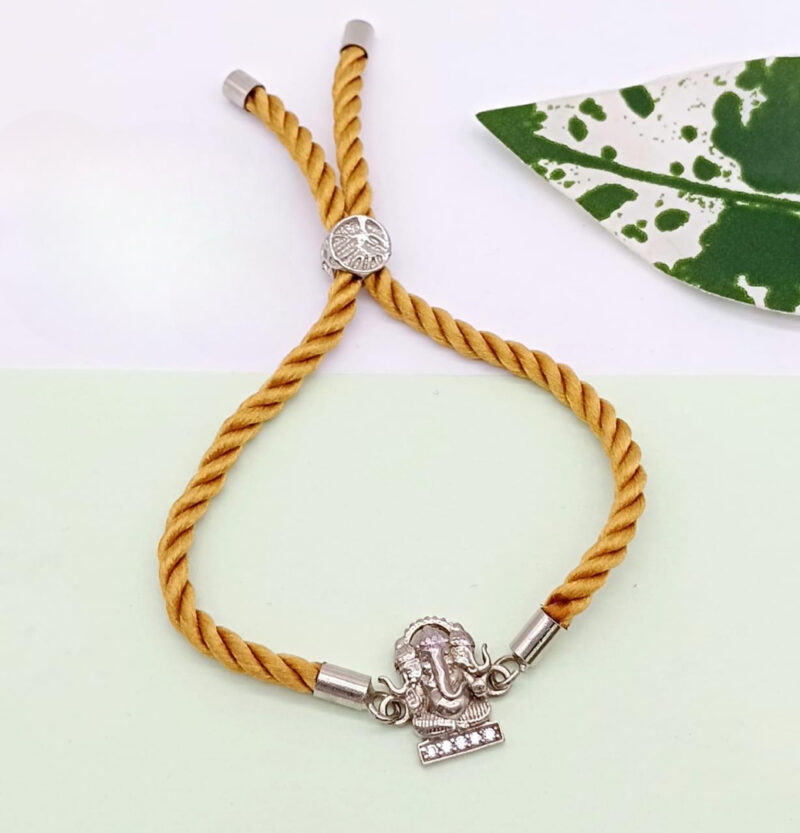 Ganeshji Grace Silver Rakhi