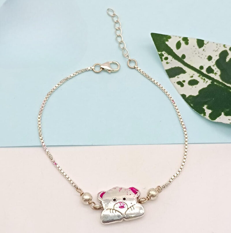 Silver Bear Rakhi